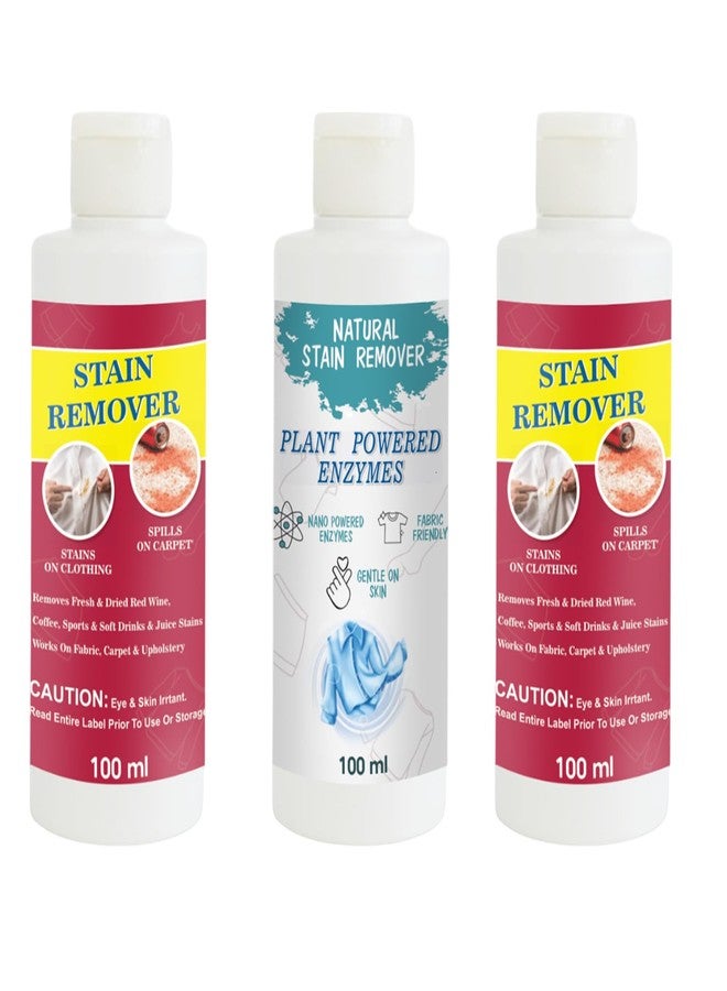 مجموعة مزيل البقع من توفوس، تتضمن مزيل بقع أحمر، ومزيل بقع للقمصان، ومزيل بقع أحمر | محلول تنظيف متعدد الأسطح للملابس والأقمشة والمفروشات (100 غرام لكل عبوة) - Image 1